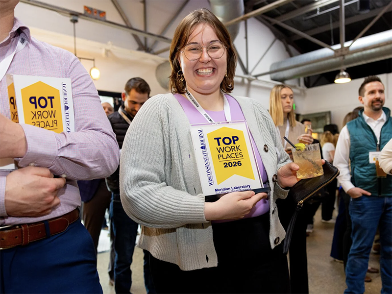 Employee sorting parts
